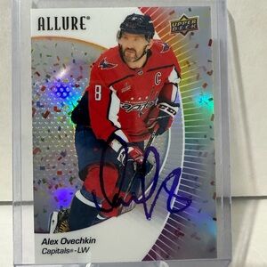 Alexander Ovechkin Signed 2023-24 Upper Deck Allure #49. COA. Autograph.